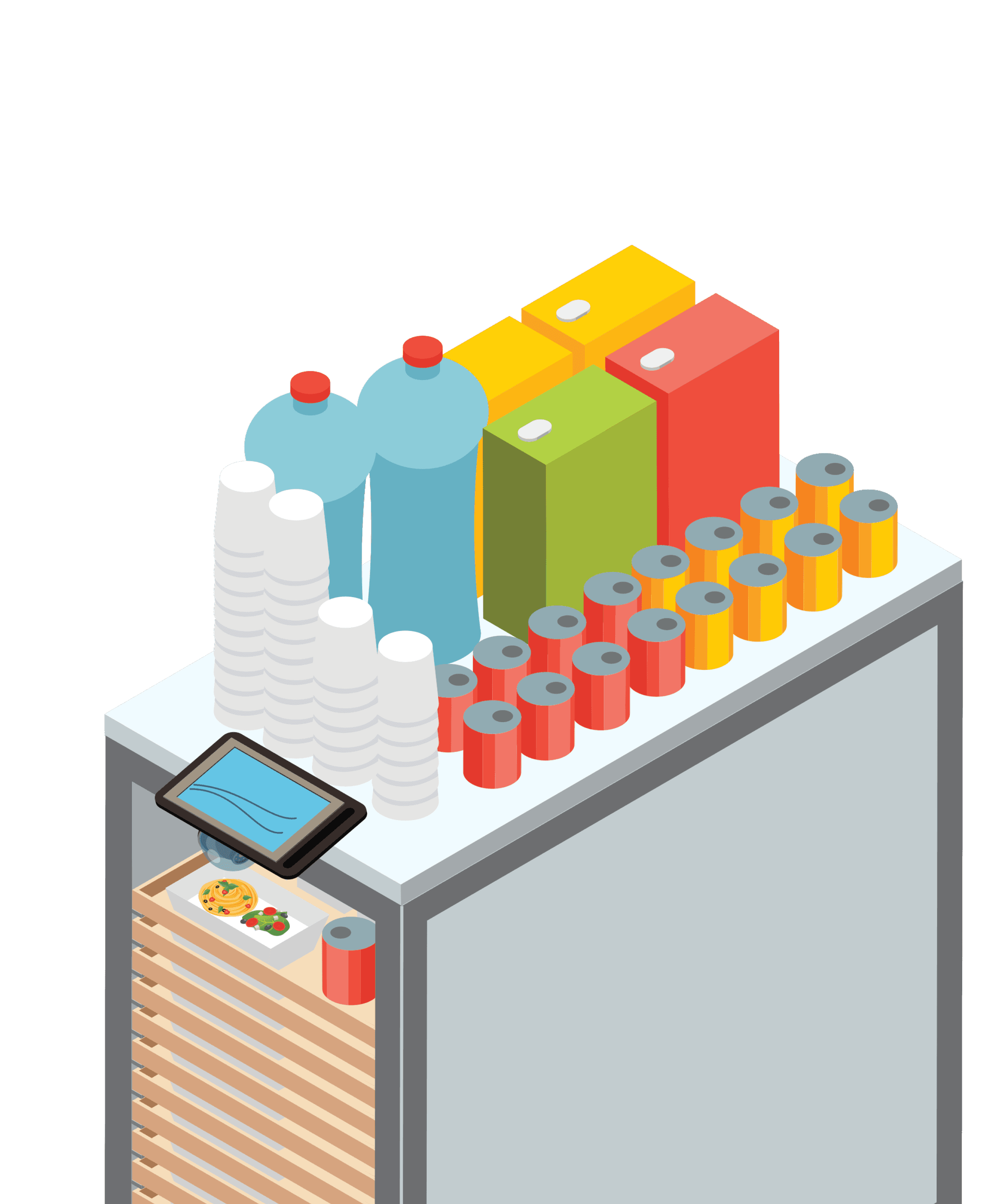 Isometric Food Trolley